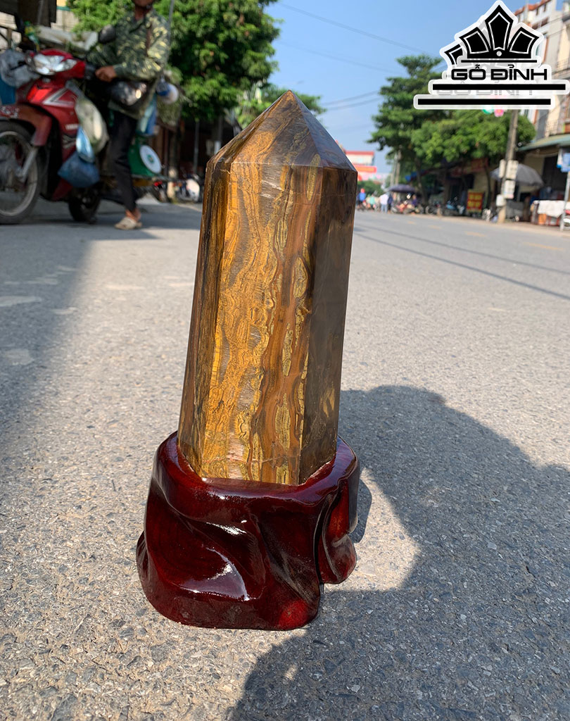 Trụ  Đá Mắt Hổ Cao 33 Ngang 16 Sâu 16 (cm) 6,05kg