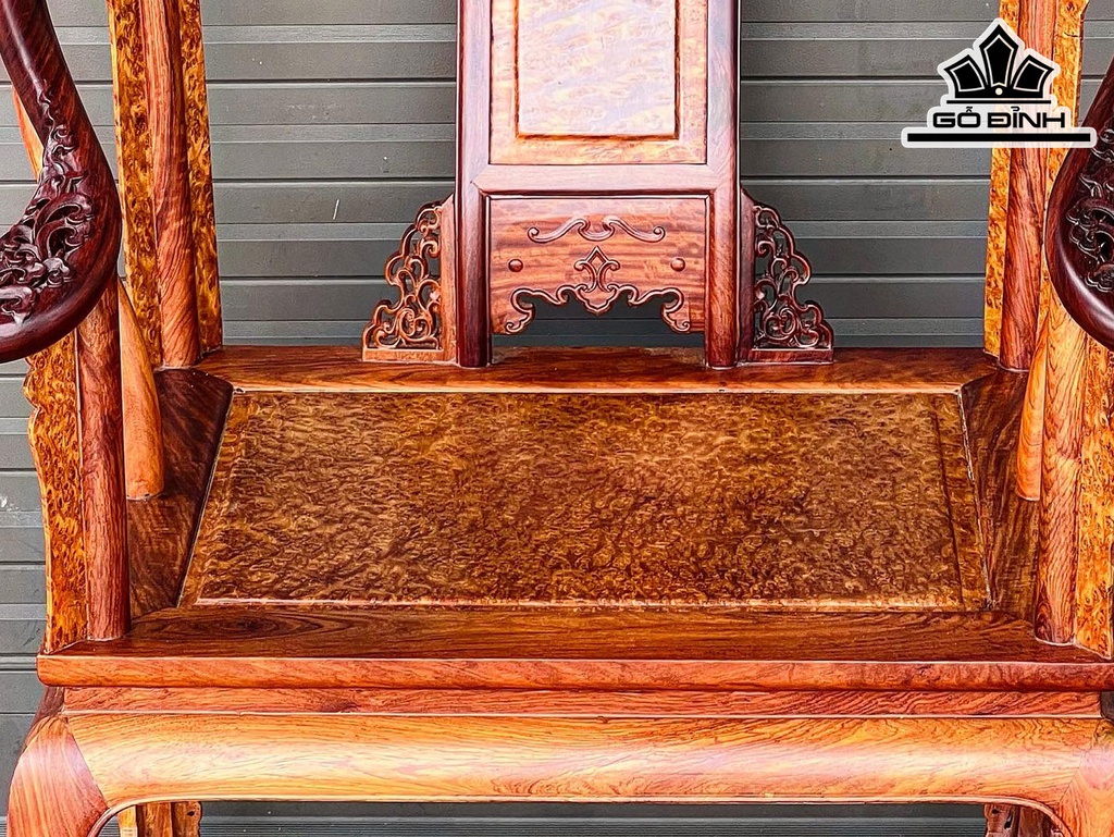 Bộ Minh Đế Gỗ Hương Mặt Nu Ngọc Am Cao 95 Ngang 70 Sâu 60 (cm)
