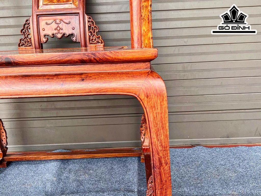 Bộ Minh Đế Gỗ Hương Mặt Nu Ngọc Am Cao 95 Ngang 70 Sâu 60 (cm)