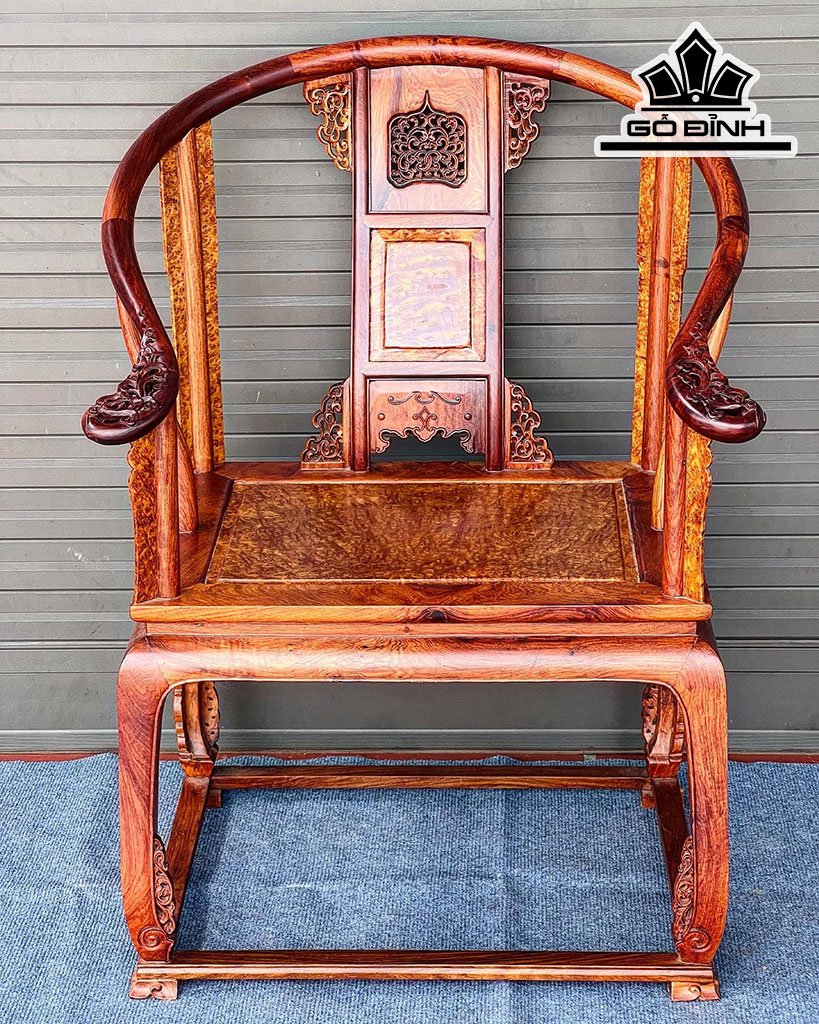 Bộ Minh Đế Gỗ Hương Mặt Nu Ngọc Am Cao 95 Ngang 70 Sâu 60 (cm)