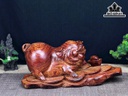 Tượng Heo Gỗ Cẩm Ngang 41 Cao 17 Sâu 18 (cm)
