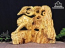 Tượng Hổ Phong Thủy Gỗ Nu Kháo Cao 50 Ngang 58 Sâu 21 (cm)