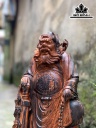 Tượng Đường Chung Quỳ Gỗ Trắc Cao 53 Rộng 27 Sâu 25 (cm)