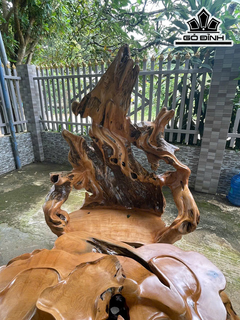 Bộ Bàn Gỗ Trai Dài 180 Ngang 160 (cm)