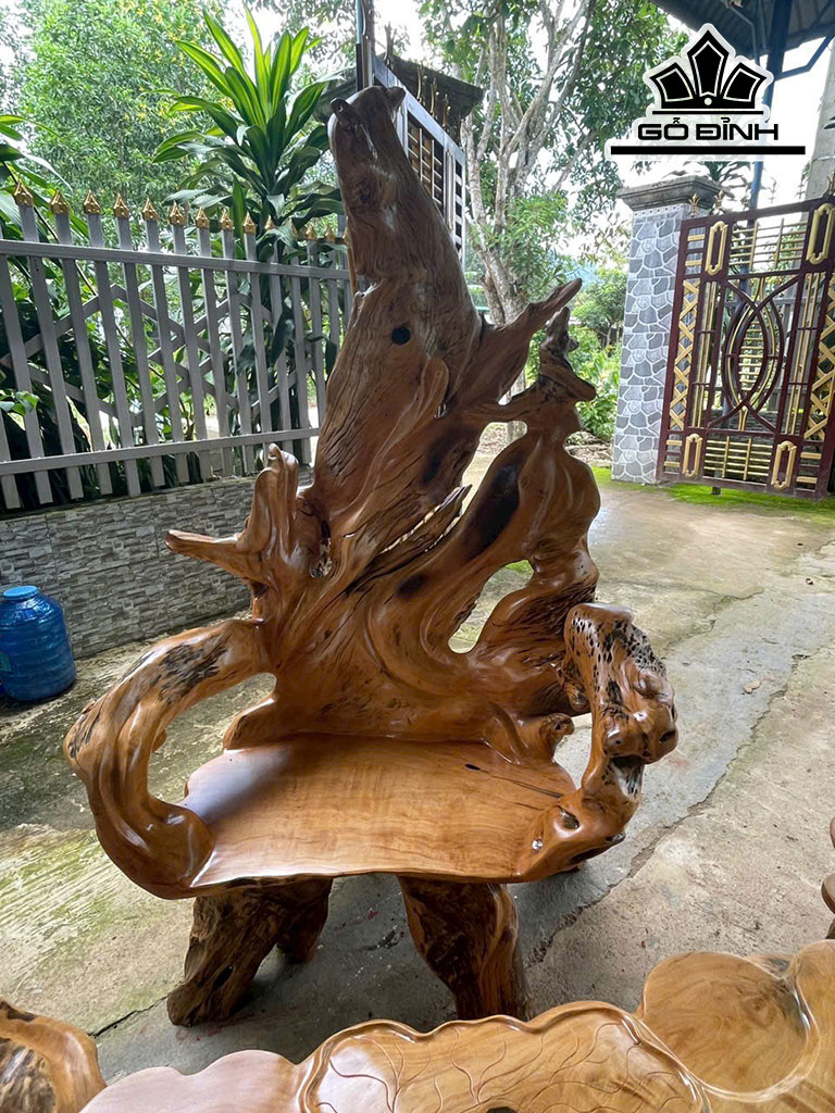 Bộ Bàn Gỗ Trai Dài 180 Ngang 160 (cm)