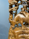 Tiểu Đồng Chăn Trâu Thổi Sáo Gỗ Hương Cao 73 Ngang 44 Sâu 20 (cm)
