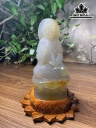 Tượng Mẹ Quan Âm Đá Mã Não Cao 19,5 Ngang 13 Sâu 13 (cm)