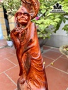 Tượng La Hán Trường My Gỗ Trắc Cao 57 Ngang 17 Sâu 17 (cm)