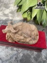 Tượng Trâu Gỗ Ngọc Am Cao 21 Ngang 36 Sâu 22 (cm)