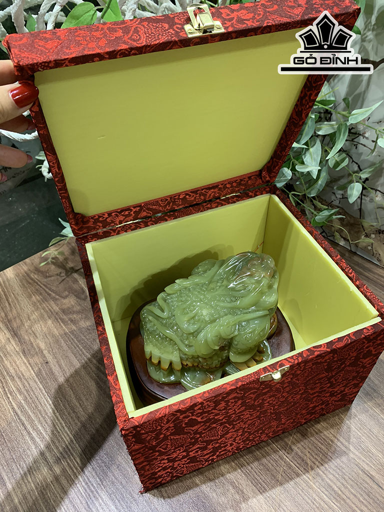 Thiềm Thừ Đá Onyx Cao 15 Ngang 17 (cm) 2,1kg