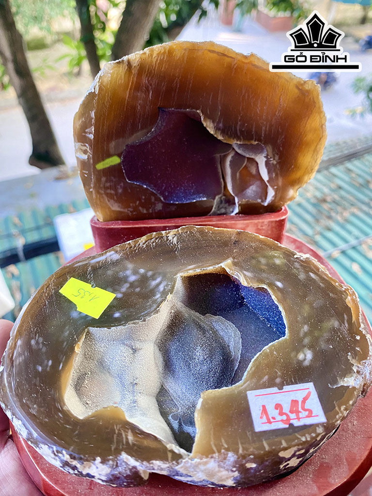 Bát Tụ Bảo Đá Mã Não Cao 12 Ngang 15 (cm) 1,35kg