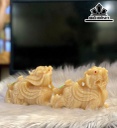 Cặp Tỳ Hưu Đá Ngọc Hoàng Long Cao 16 (cm)