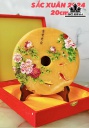 Đồng Điếu Tranh 3D Đá Ngọc Hoàng Long Cao 20 (cm)