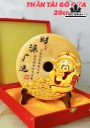 Đồng Điếu Tranh 3D Đá Ngọc Hoàng Long Cao 20 (cm)