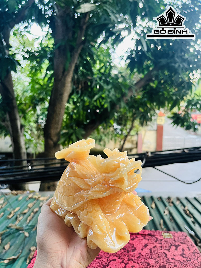 Long Quy Đá Ngọc Hoàng Long Cao 15 (cm)