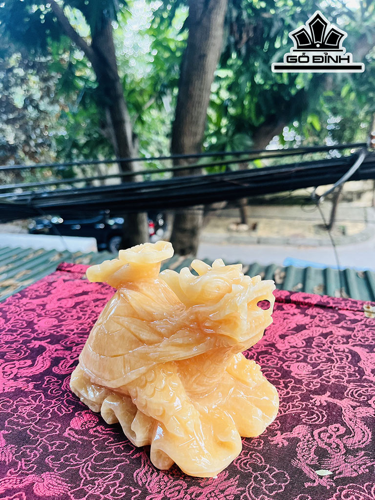 Long Quy Đá Ngọc Hoàng Long Cao 15 (cm)