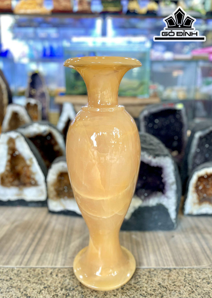 Lục Bình Đá Ngọc Hoàng Long Cao 60 Đường Kính Hạt 16 (cm) 16cts