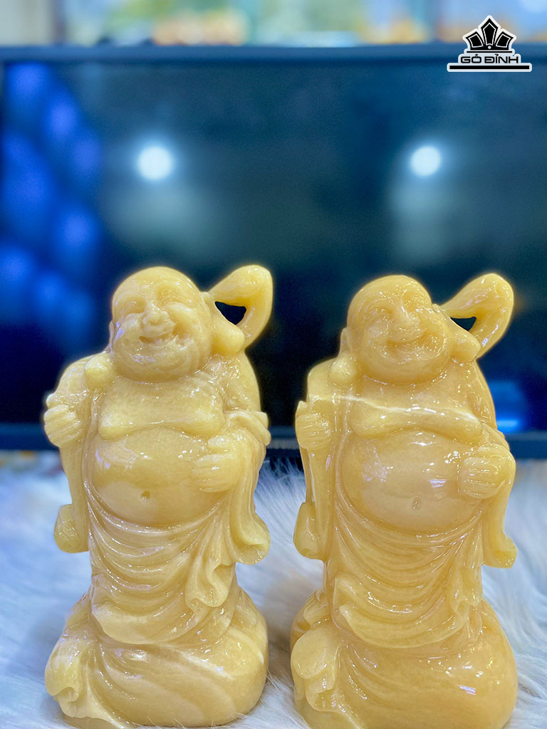 Phật Di Lặc Đá Ngọc Hoàng Long Cao 20 Ngang 10 (cm)