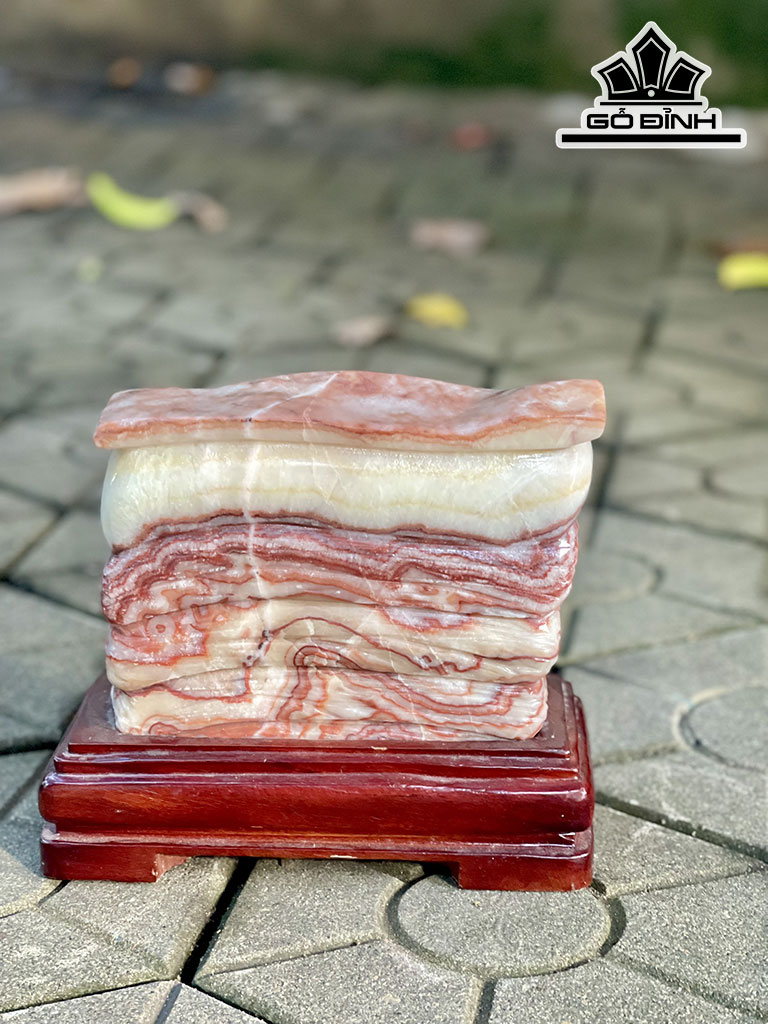 Tác Phẩm Đá Canxit Cao 21 Ngang 19 (cm) 3,705kg