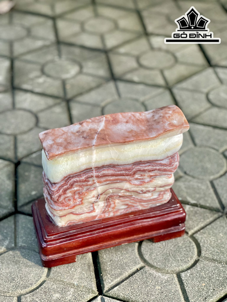 Tác Phẩm Đá Canxit Cao 21 Ngang 19 (cm) 3,705kg