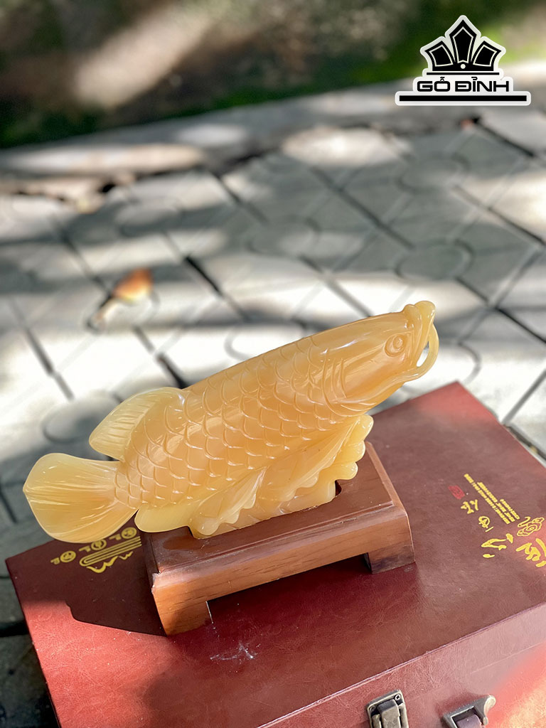 Tác Phẩm Đá Ngọc Hoàng Long Cao 30 (cm)