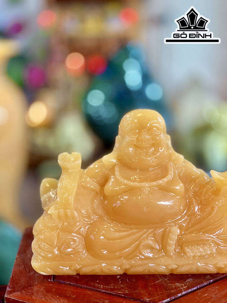 Tượng Di Lặc Đá Ngọc Hoàng Long Cao 20 (cm)