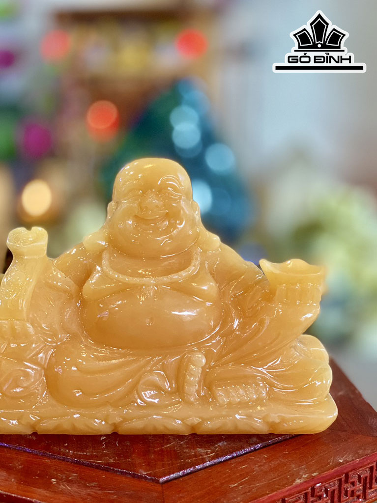 Tượng Di Lặc Đá Ngọc Hoàng Long Cao 20 (cm)