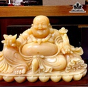 Tượng Di Lặc Như Ý Phát Tài Đá Ngọc Hoàng Long Cao 50 Ngang 40 (cm) 18kg