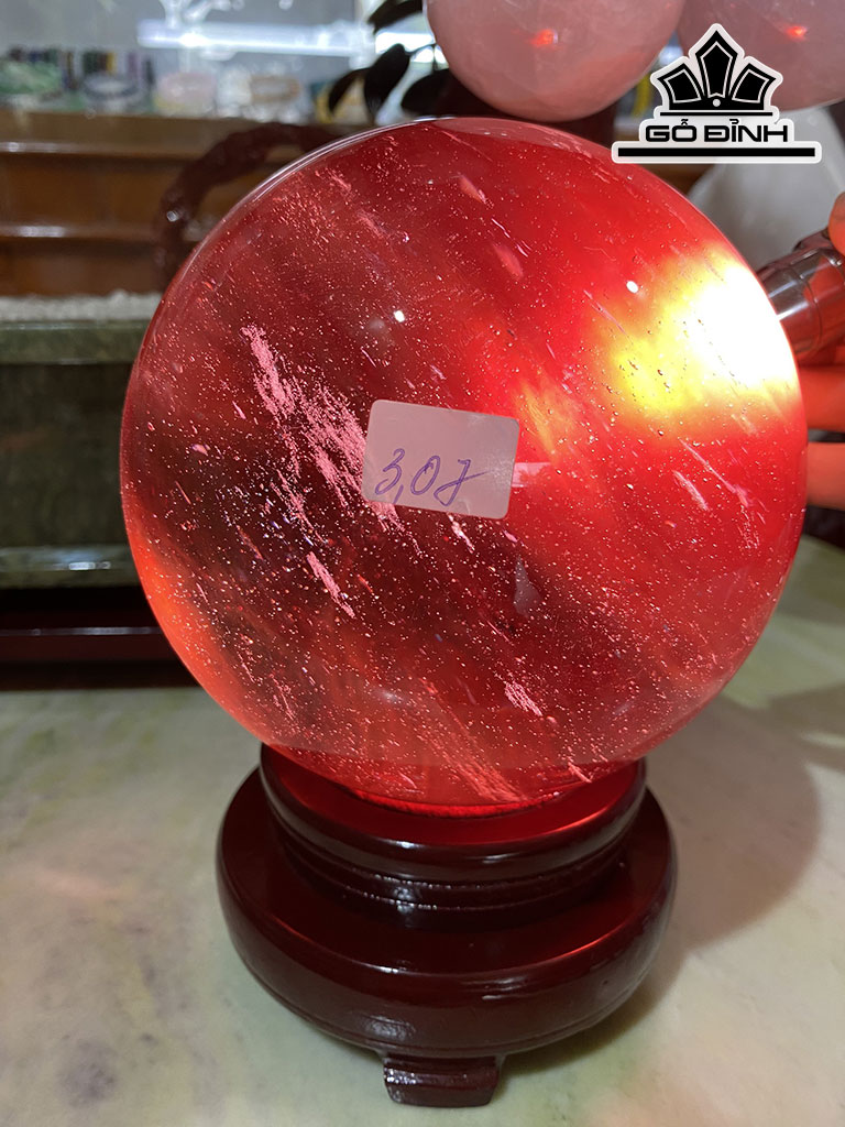 Bi Cầu Thủy Tinh Đường Kính Hạt 13 (cm) 13cts 3,07kg