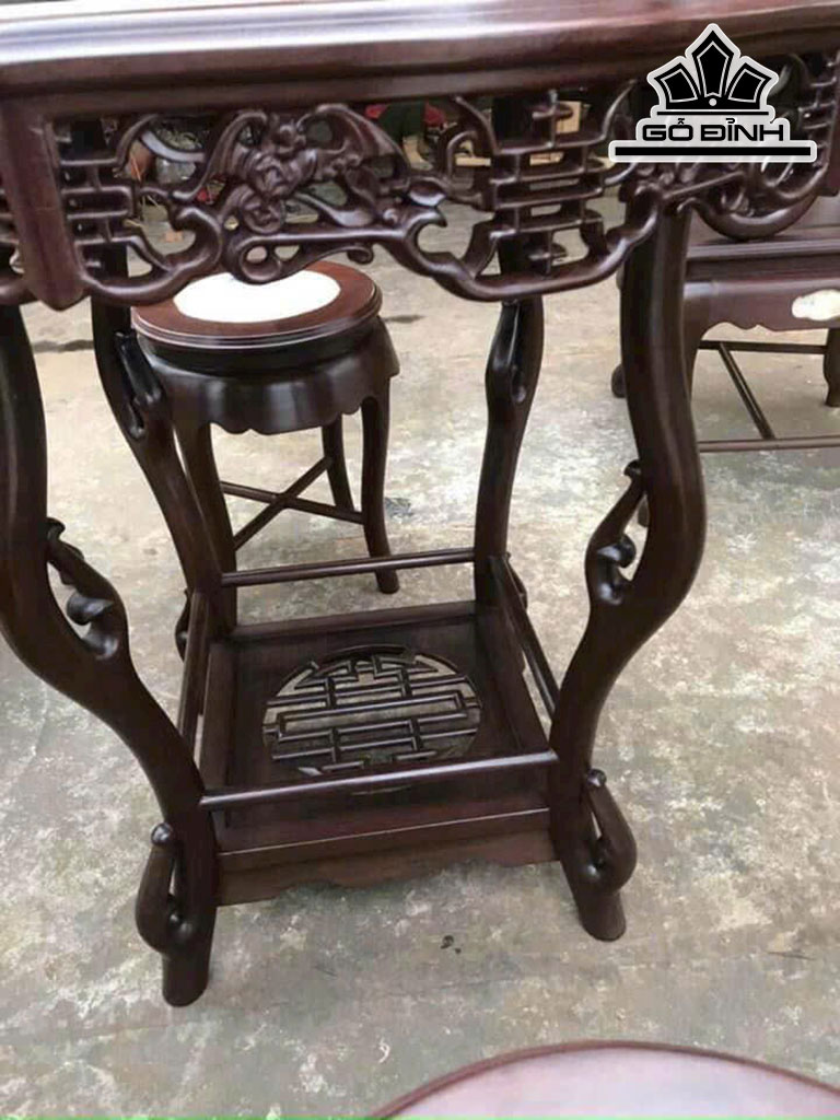 Bộ Bàn Ghế Gỗ Gụ Gồm 6 Món