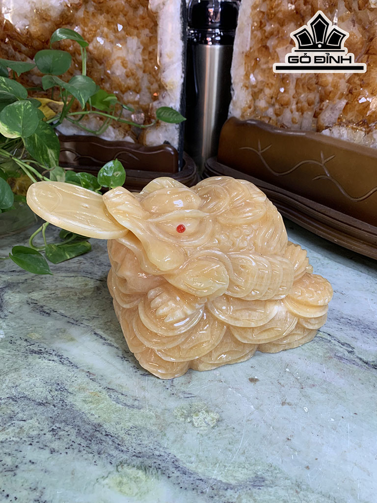 Thiềm Thừ Đá Ngọc Hoàng Long Cao 25 Ngang 16 Sâu 29 (cm) 7,8kg