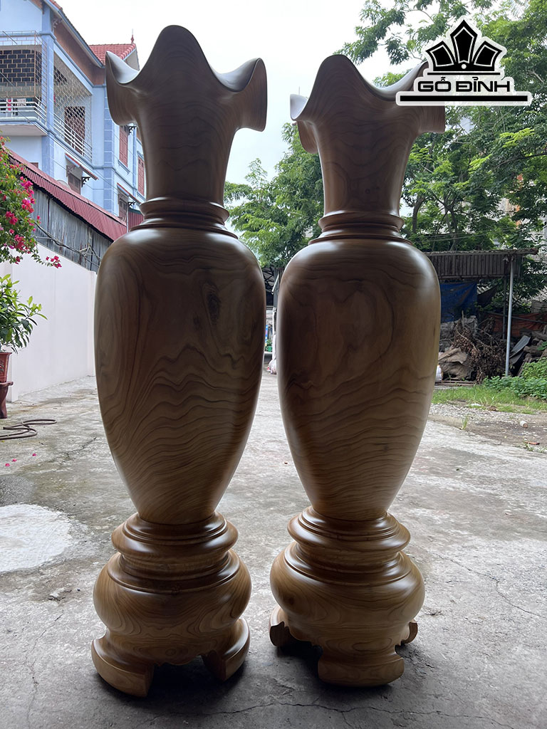 Lục Bình Gỗ Cẩm Vàng Cao 170 Đường Kính 49 (cm) DS15