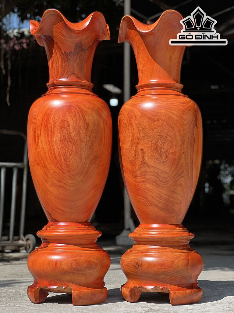 Lục Bình Gỗ Hương Cao 140 Đường Kính 43 (cm) DS32