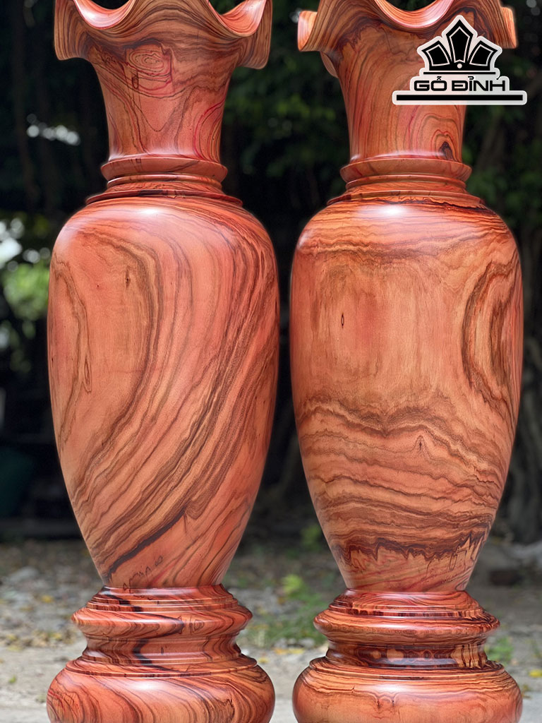 Lục Bình Gỗ Trắc Dây Cao 130 Đường Kính 37 (cm) DS12