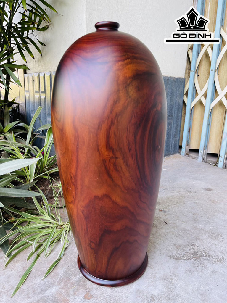 Bình Phú Quý Gỗ Trắc Cao 50 Ngang 22 Sâu 22 (cm)