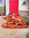 Tượng Bò Tót Gỗ Hương Cao 32 Ngang 60 Sâu 19 (cm)