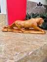 Tượng Hổ Phong Thủy Gỗ Hương Cao 16 Ngang 45 Sâu 11 (cm)