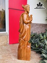 Tượng Trần Quốc Tuấn Gỗ Ngọc Am Cao 60 Ngang 18 Sâu 15 (cm)