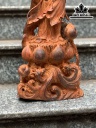 Tượng Phật Bà Quan Âm Gỗ Trắc Cao 53 Ngang 21 Sâu 12 (cm)