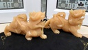 Đôi Thiên Lộc Như Ý Đá Ngọc Hoàng Long Cao 22,5 Ngang 15 Sâu 6,3 (cm) 4kg