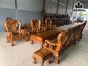 Bộ Bàn Minh Đào 11 Món Tay 14 Gỗ Bách Xanh