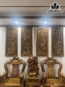 Tranh Tứ Quý Gỗ Bách Xanh Cao 135 Ngang 55 Sâu 7 (cm)