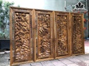 Tranh Tứ Quý Gỗ Bách Xanh Cao 135 Ngang 55 Sâu 7 (cm)