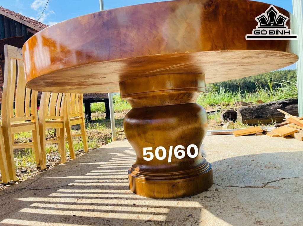 Bộ Bàn Gỗ Phay Cao 75 Mặt Ghế Ngồi Cao 45 (cm)