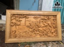 Tranh Cửu Hạt Du Xuân Gỗ Pơ Mu Cao 65 Ngang 115 Dày 4 (cm)