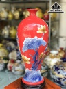 Bình Mai Sen Cá Gốm Bát Tràng Cao 42 (cm)