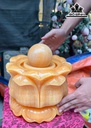 Phong Thủy Luân Hoa Sen Đá Ngọc Hoàng Long Cao 28 Ngang 26 (cm)