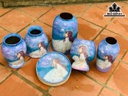 Set Cô Gái Tone Màu Hoàng Hôn Gốm Bát Tràng