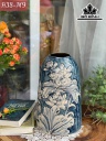 Chuông Vẽ Hoa Gốm Bát Tràng Cao 38 Miệng 8-9 (cm)