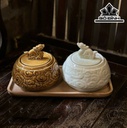 Hũ Mứt Rồng Gốm Bát Tràng